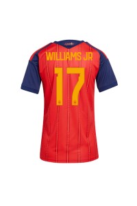 Espanja Nico Williams #17 Jalkapallovaatteet Naisten Kotipaita MM-kisat 2026 Lyhythihainen